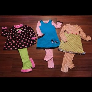 Girls boutique brand outfits sz 6/6X